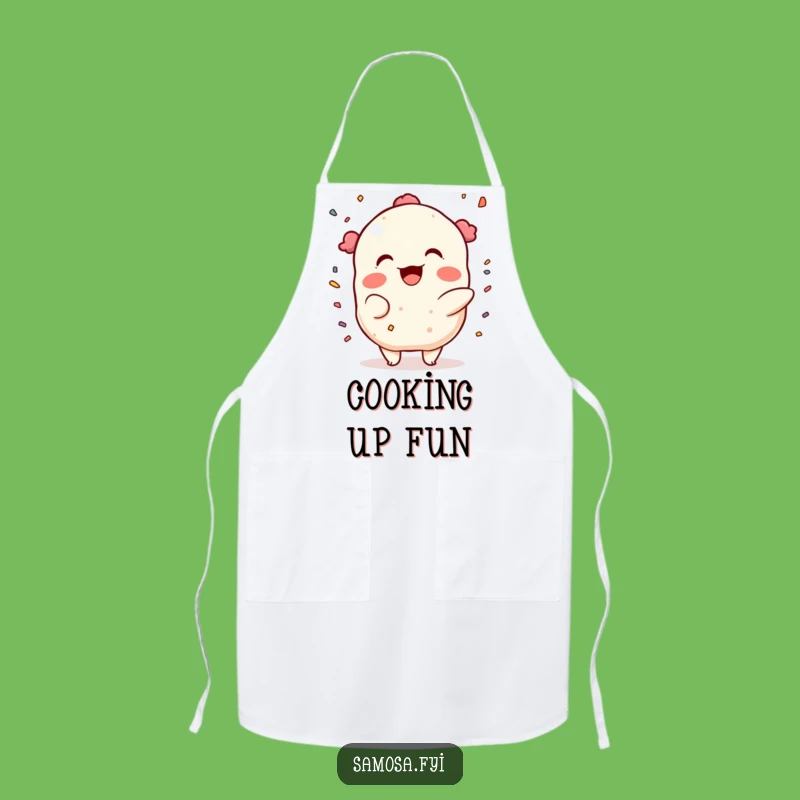 Funny Samosa Confetti Apron: Party in the Kitchen, Great Funny Gift