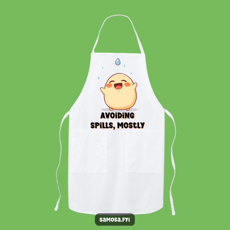 Funny Samosa Apron: Comical Raindrop Dodge Kitchenware, Perfect Humorous Gift