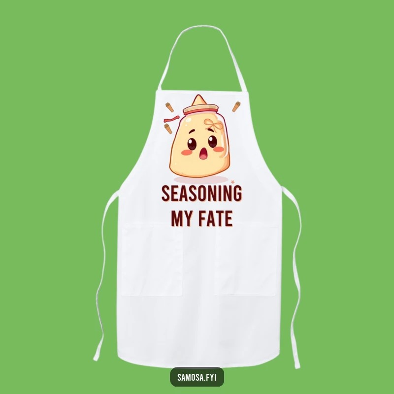 Funny Samosa Apron - Shocked Chef Wear for a Hilarious Cooking Gift