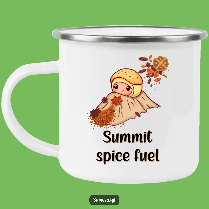 Funny Pastry Spice Mountain Camping Mug: Adventure Fuel for Your Hilarious Outdoor Quests