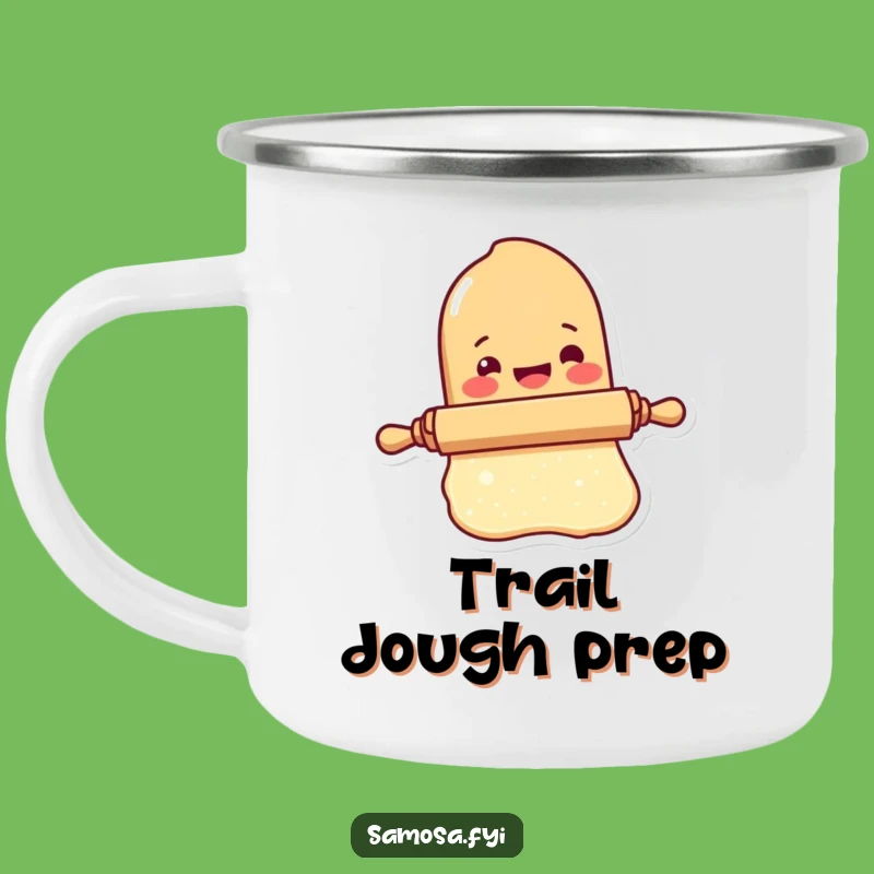 Funny Rolling Pin Camping Mug - Outdoor Baking Fun, Perfect Funny Gift for Campers!