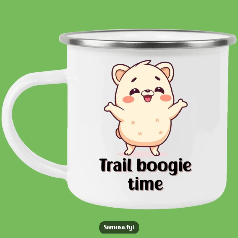 Funny Samosa Dance Camping Mug: Sip and Shimmy on Your Adventures