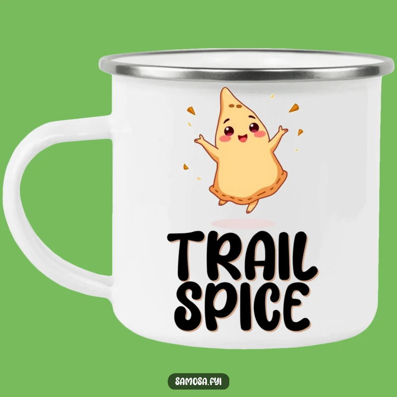 Funny Dancing Samosa Camping Mug - Durable & Hilarious Outdoor Drinkware