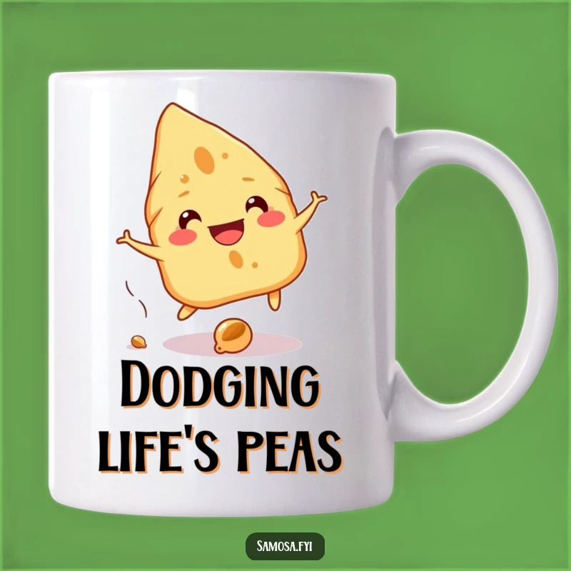 Funny Samosa Chickpea Dodge Mug: A Hilarious Gift for Snack Lovers!