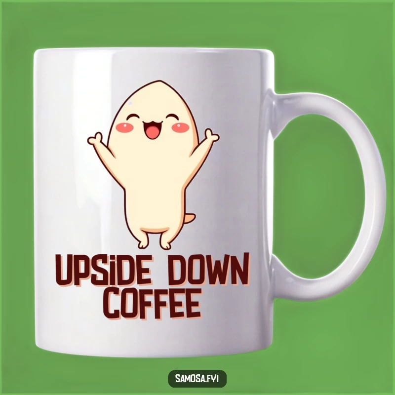 Funny Giggling Samosa Headstand Mug: Pure Fun and a Hilarious Gift!