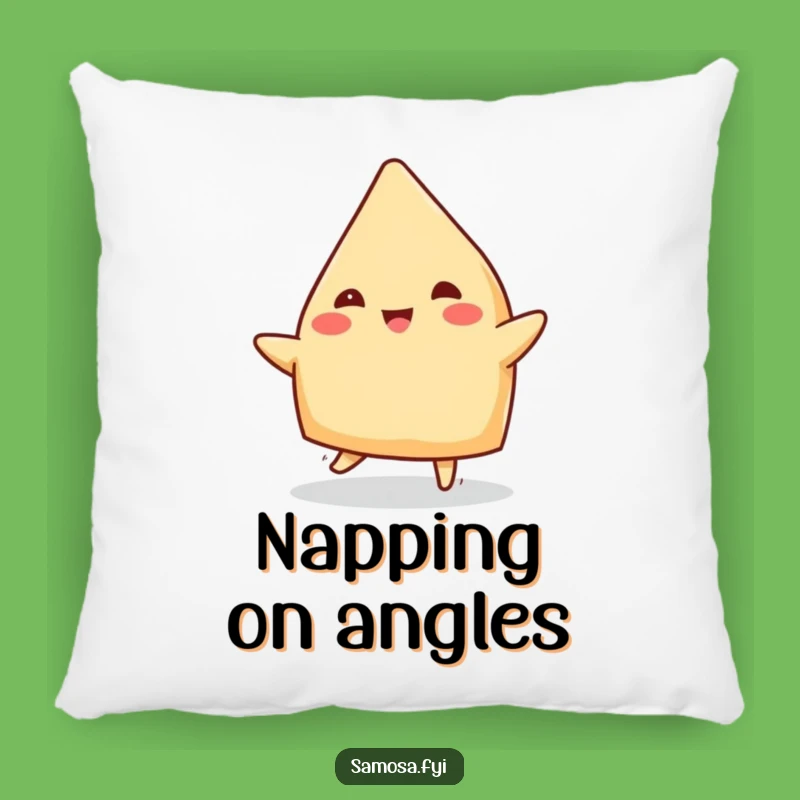 Funny Cheerful Samosa Jig Pillow: Comfy and Hilarious Dance Decor