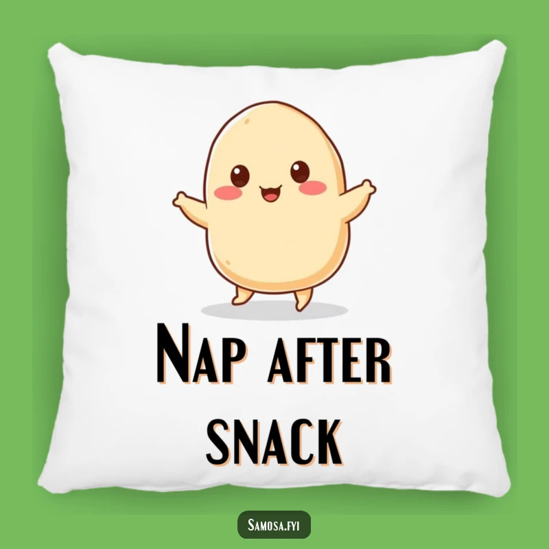 Funny Samosa Jig Pillow: Cozy Snack Companion, Adorable Humorous Gift