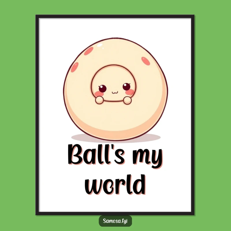 Funny Samosa Digital Art - Peekaboo Snack Character Printable Funny Gift