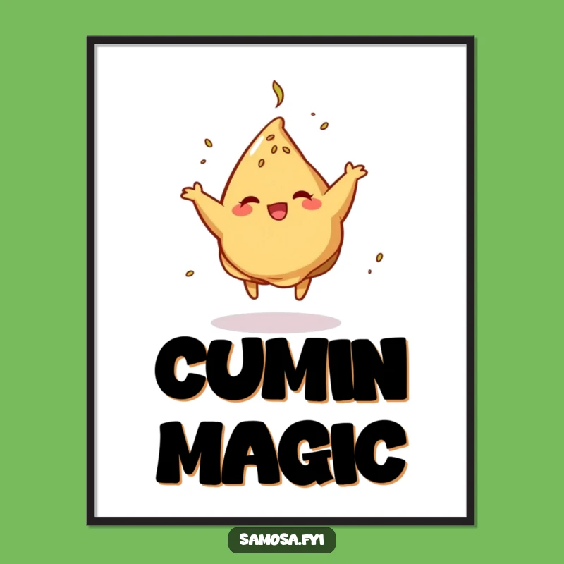 Funny Dancing Samosa Digital Art - Instant Hilarious Foodie Download