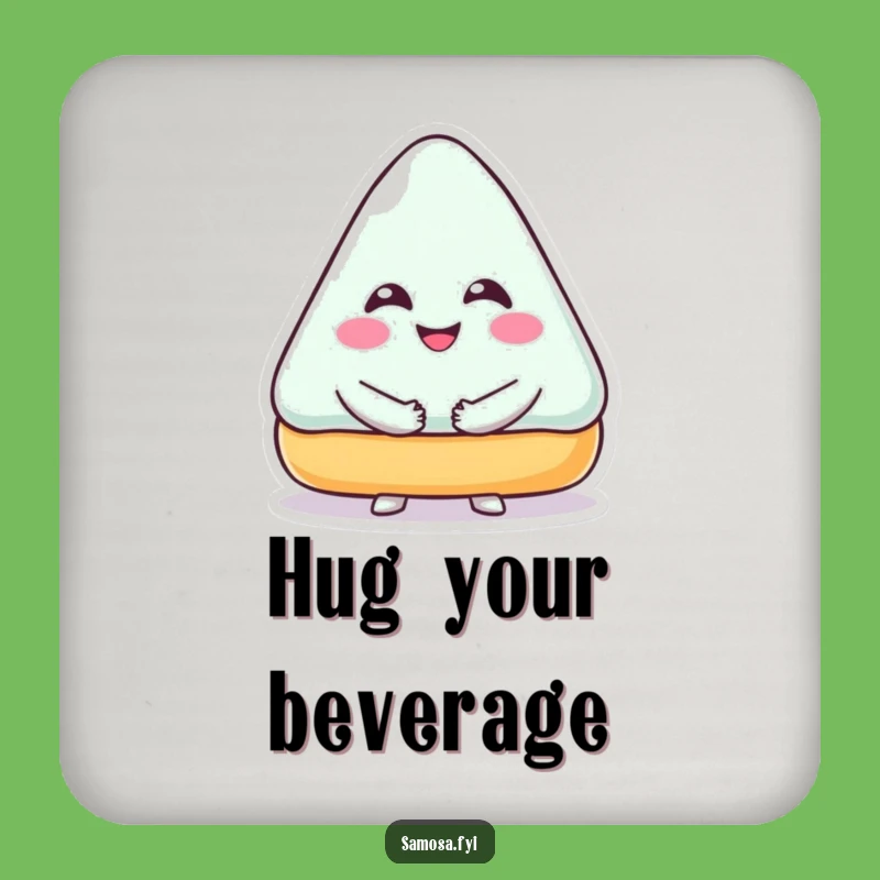 Funny Hugging Pastry Coaster: Sweet Dessert Drink Protector