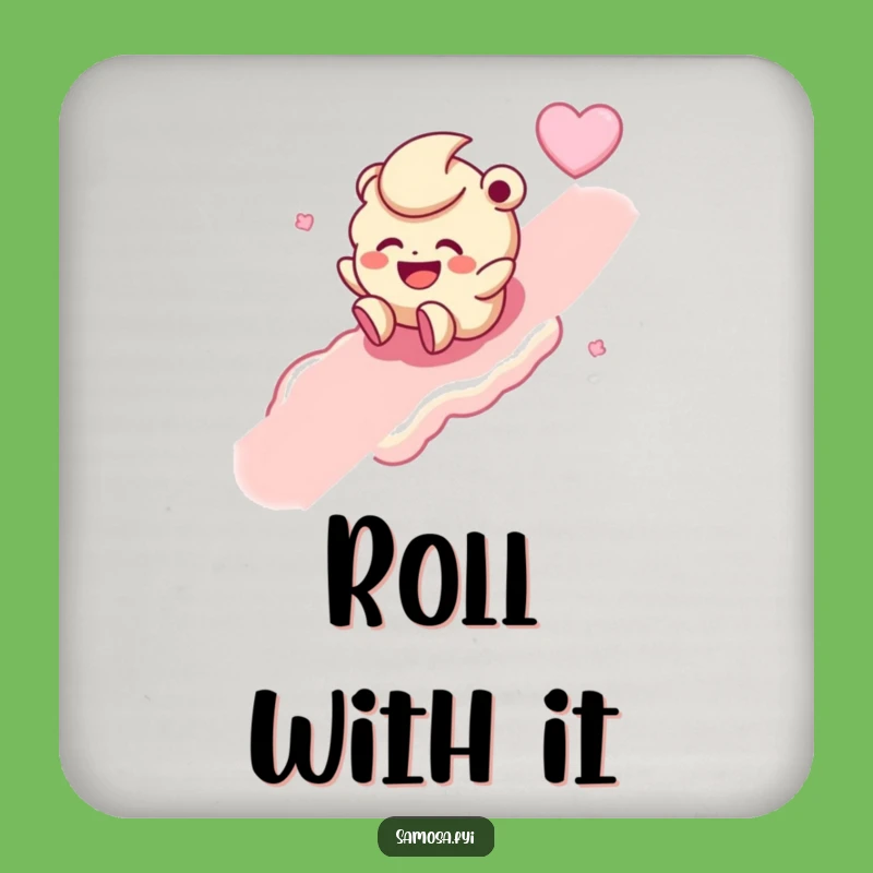 Funny Giggling Laddoo Coaster Set - Protect Surfaces with Sweet Fun