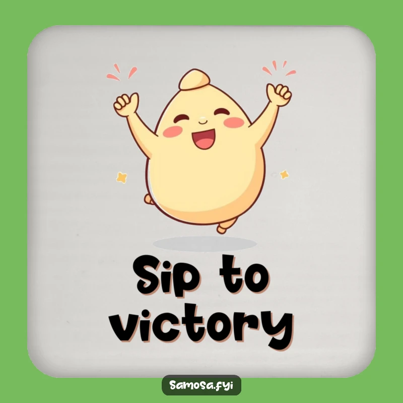 Funny Samosa Coaster: Hilarious Protection for Snack Lovers' Tables