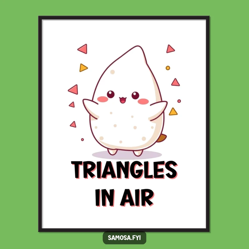 Funny Samosa Juggling Poster: Add Skillful Fun to Your Walls!
