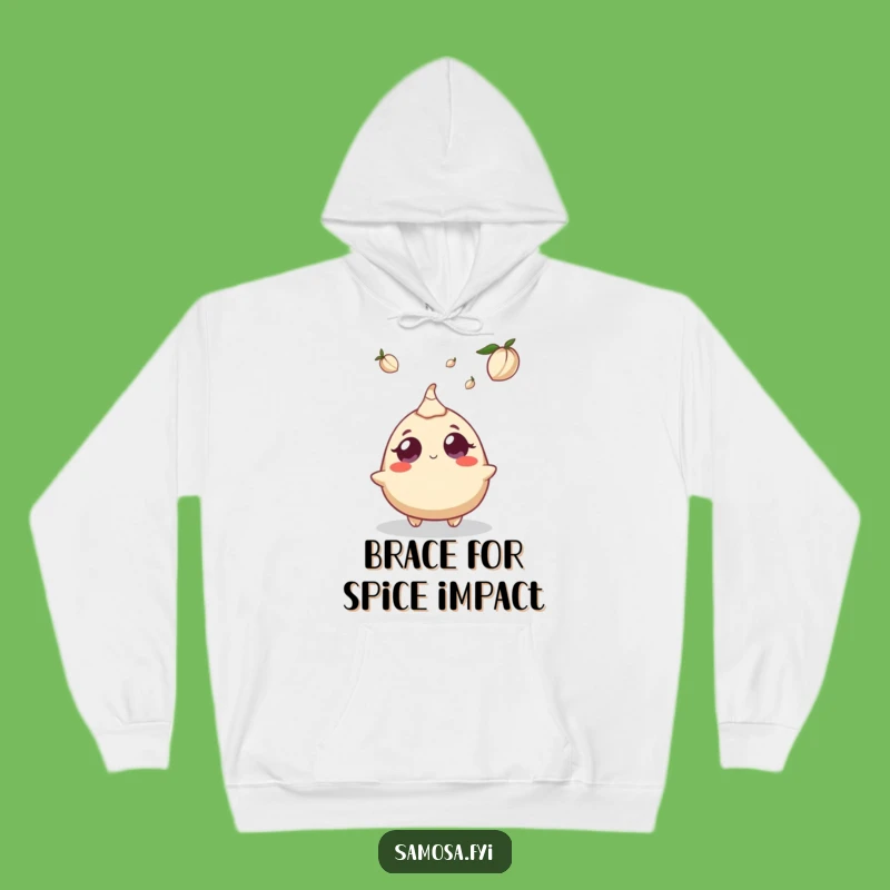 Cozy Funny Samosa Cardamom Shock Hoodie - Warm & Hilarious Comfort