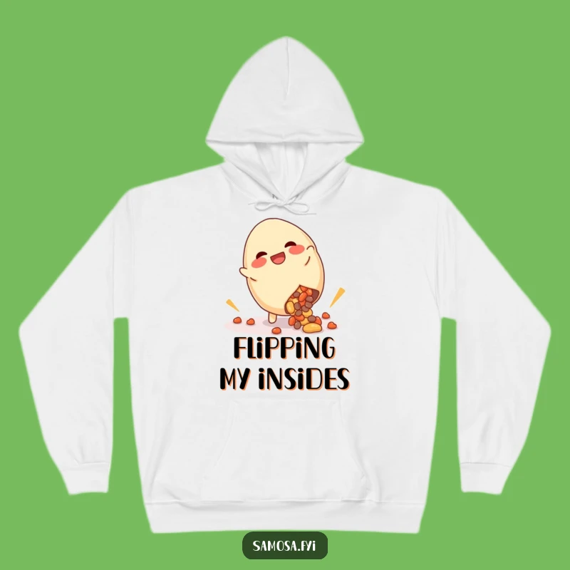 Cozy Funny Giggling Samosa Cartwheel Hoodie: Warmth and Laughter, Perfect Comfy Gift