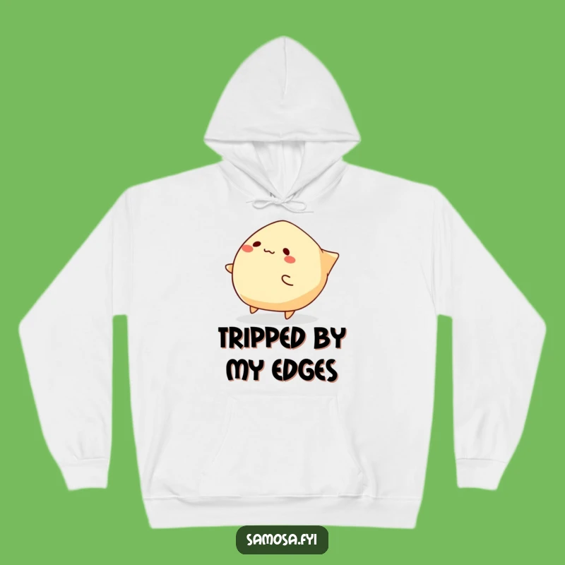 Funny Tripping Samosa Hoodie: Cozy Up in Comedy! A Warm Funny Gift for Laugh Lovers.