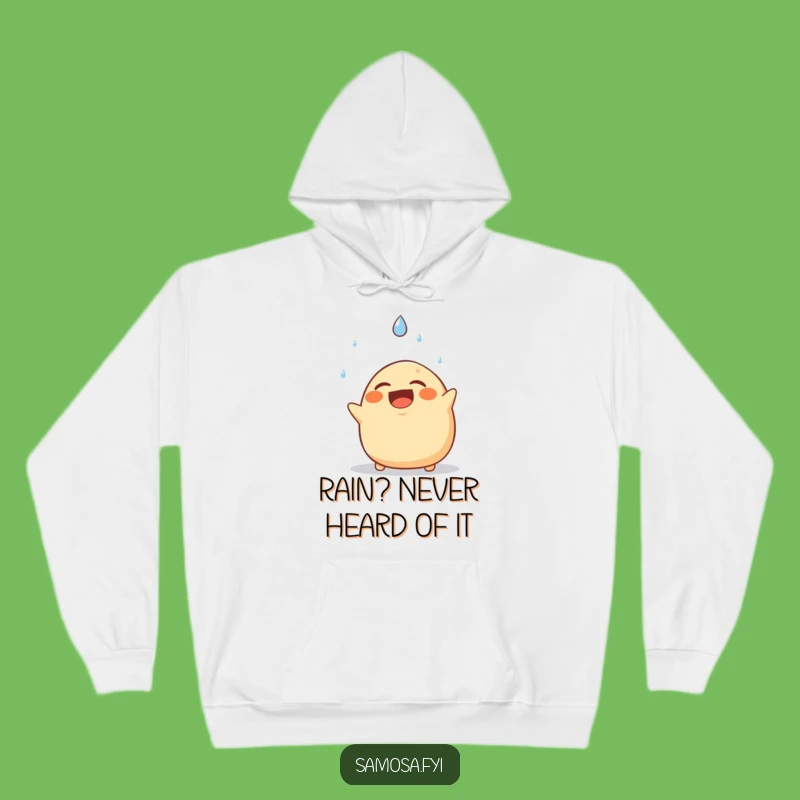 Funny Samosa Hoodie: Cozy Raindrop Dodge Design, Ultimate Humorous Gift