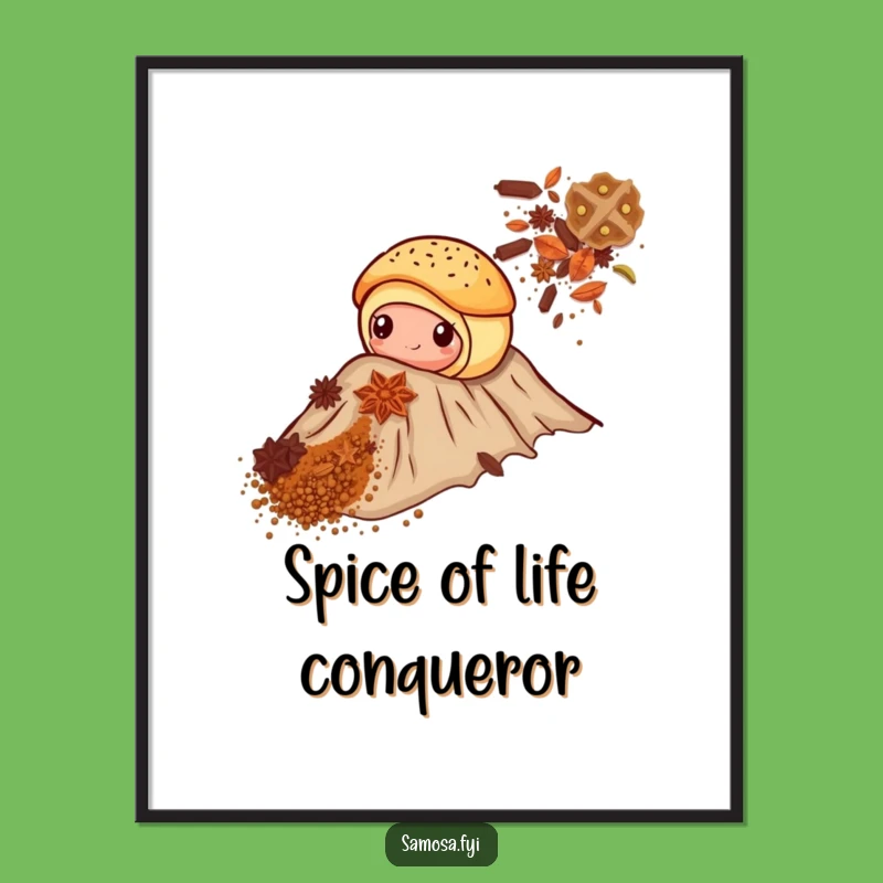 Free Printable Wall Art: Brave Pastry Spice Mountain Funny Downloadable Decor