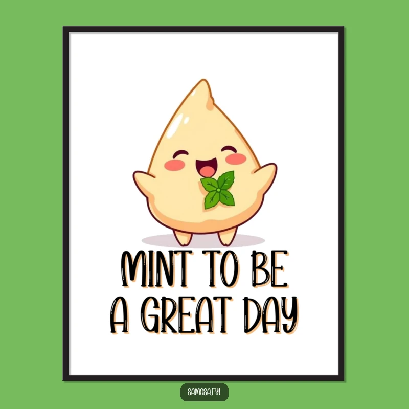 Joyful Samosa Humorous Art - Free Printable Downloadable Decor!