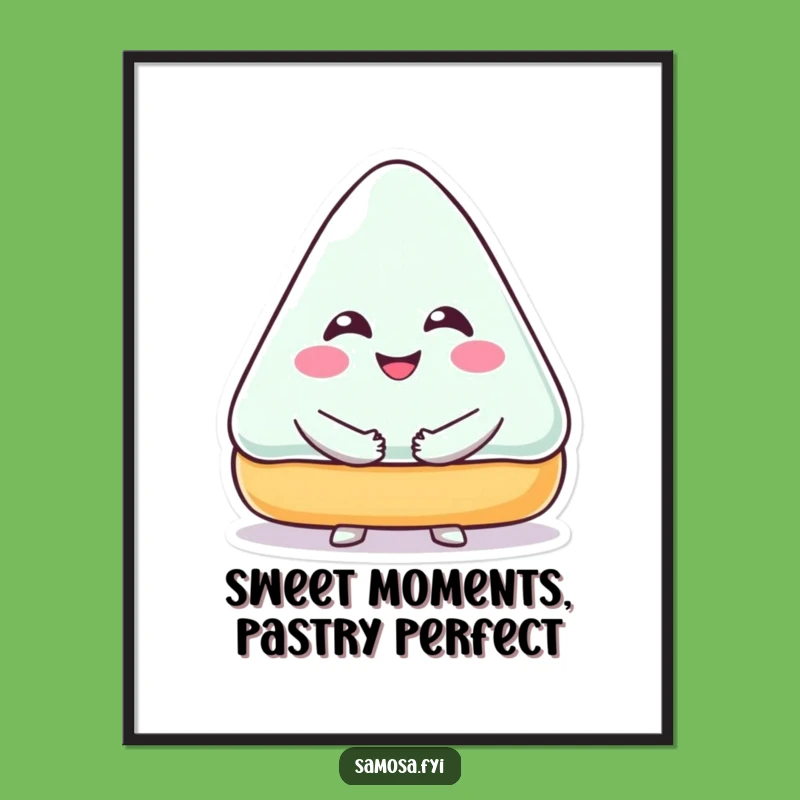Free Printable Wall Art: Hugging Pastry Character, Funny Downloadable Food Art