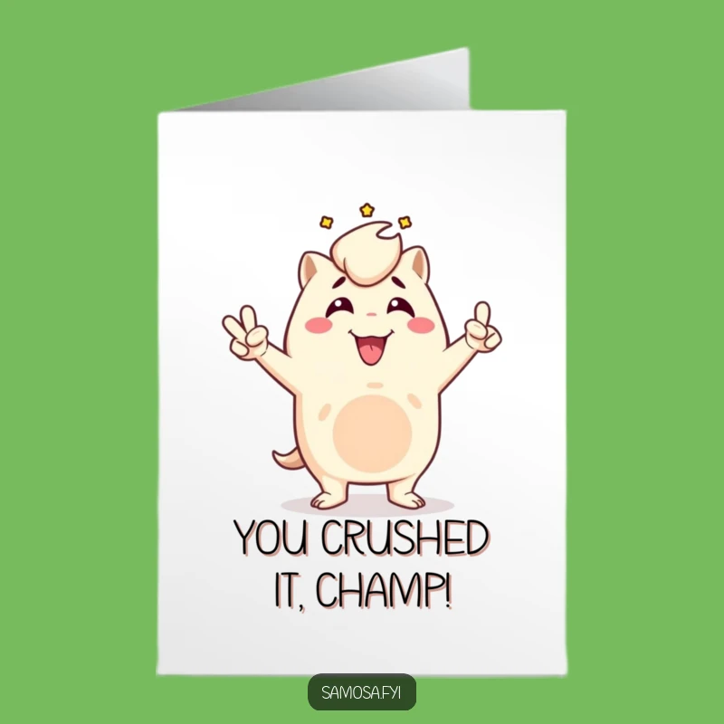 Free Printable Birthday Card: Victorious Samosa Funny Downloadable Gift
