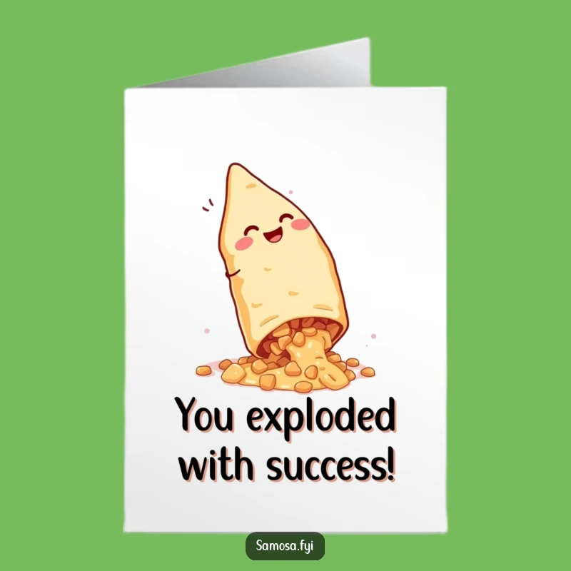 Free Printable Congrats Card Messy Samosa Cartwheel Downloadable Celebration