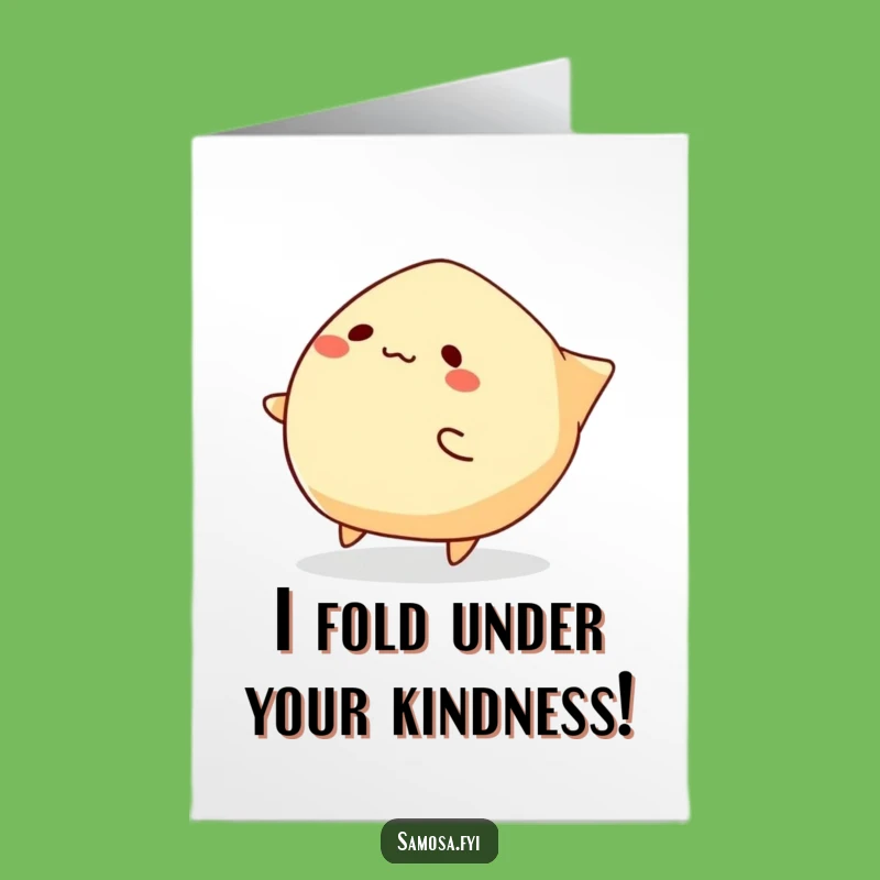 Free Printable Thank You Card: Oops Samosa, Funny Trip, Sweet Downloadable Gift