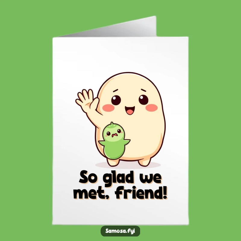 Free Printable Waving Samosa Thank You Card: Sweet Downloadable Thanks