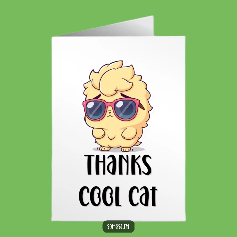 Free Printable Samosa Cool Thank You Card - Funny Downloadable Gift
