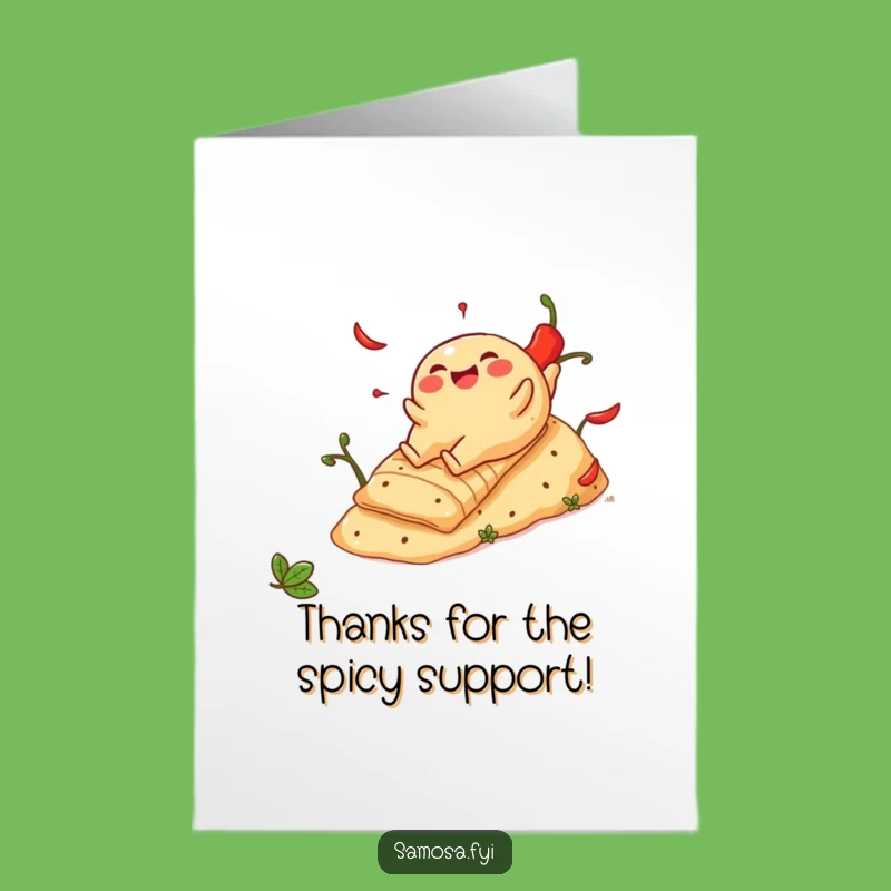 Free Printable Thank You Card Samosa Pepper Slide Downloadable Gratitude