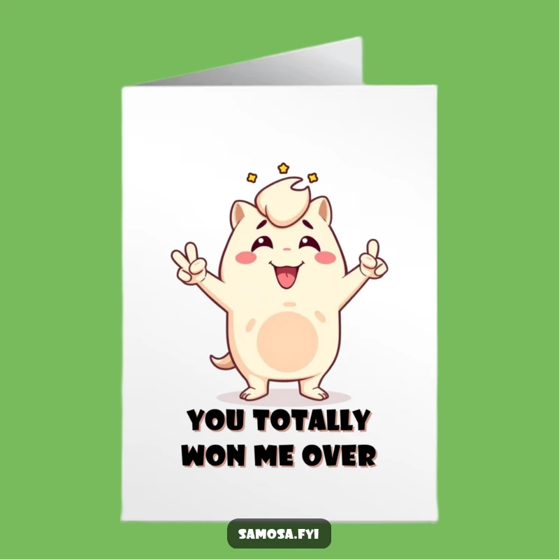 Free Printable Thank You Card: Victorious Samosa Funny Downloadable Gift