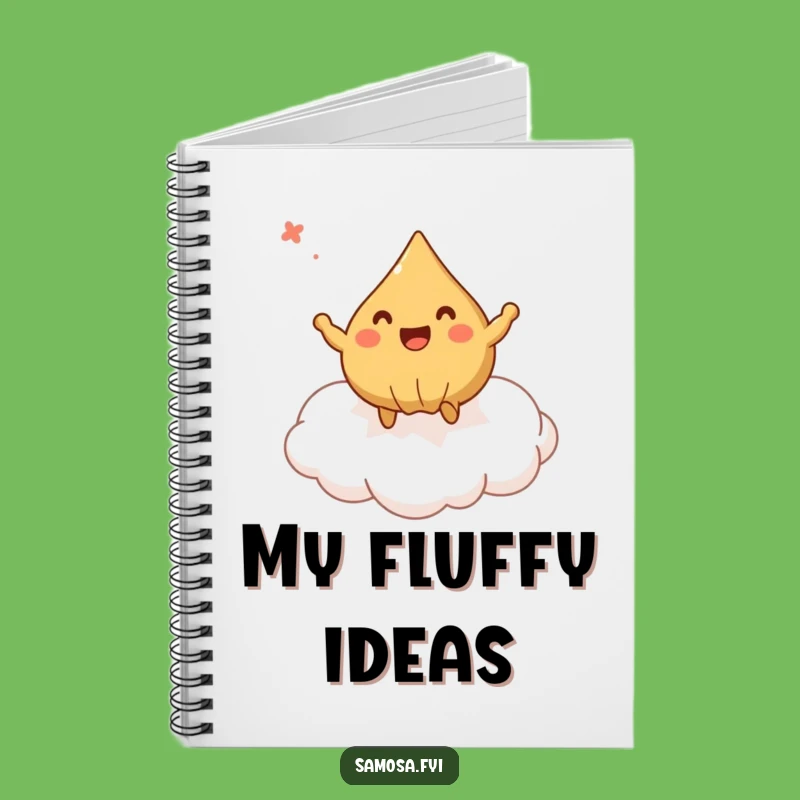 Funny Bouncing Samosa Notebook - Dream Journal for Happy Ideas