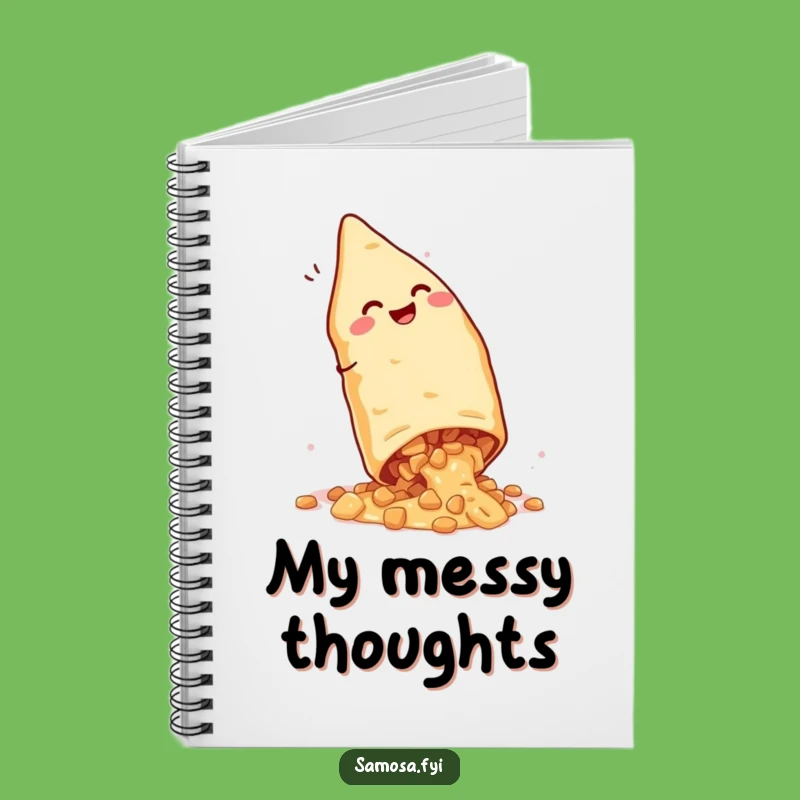 Funny Giggling Samosa Cartwheel Notebook - Journal Your Joyful Thoughts