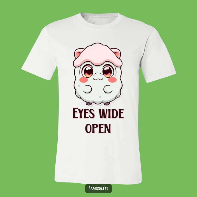 Funny Surprised Samosa T-Shirt: Wear Your Shocked Snack Expression!
