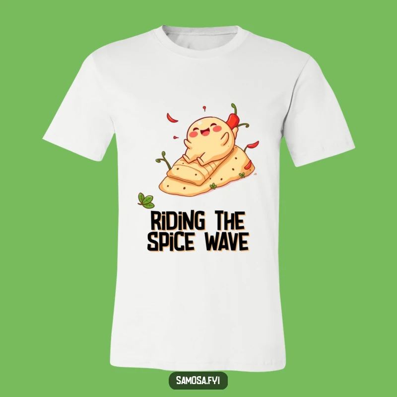 Funny Cheerful Samosa Pepper Hill T-Shirt - Comical Spicy Adventure Wear