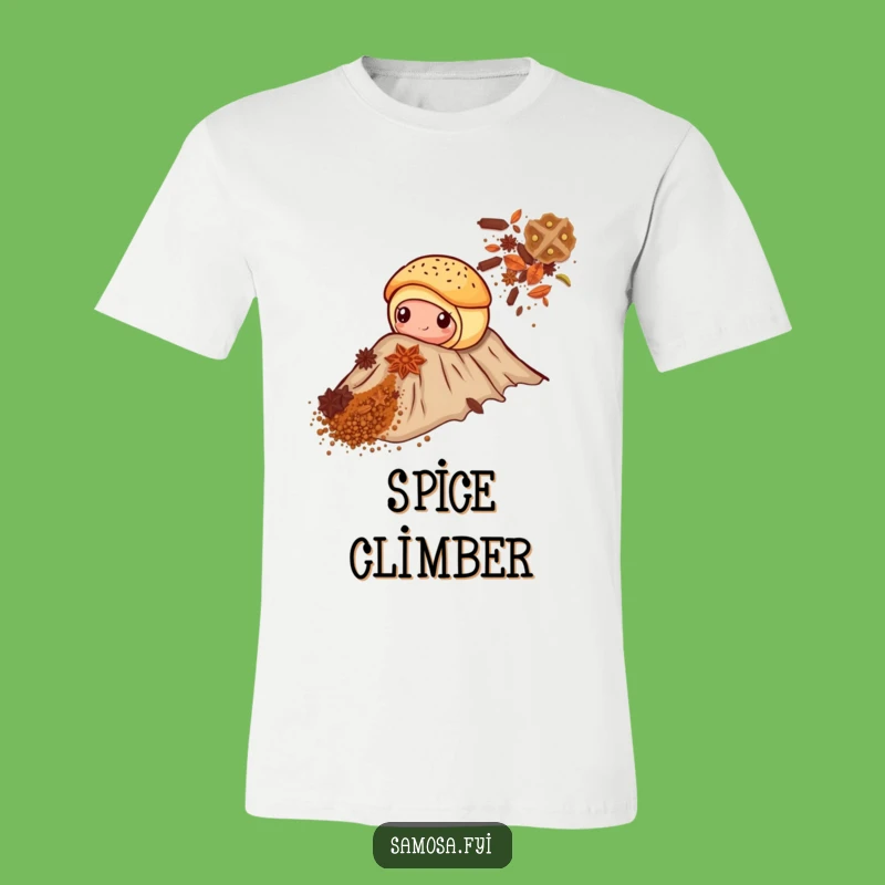 Funny Pastry Spice Mountain T-Shirt: Brave Baker's Hilarious Climbing Adventure Tee