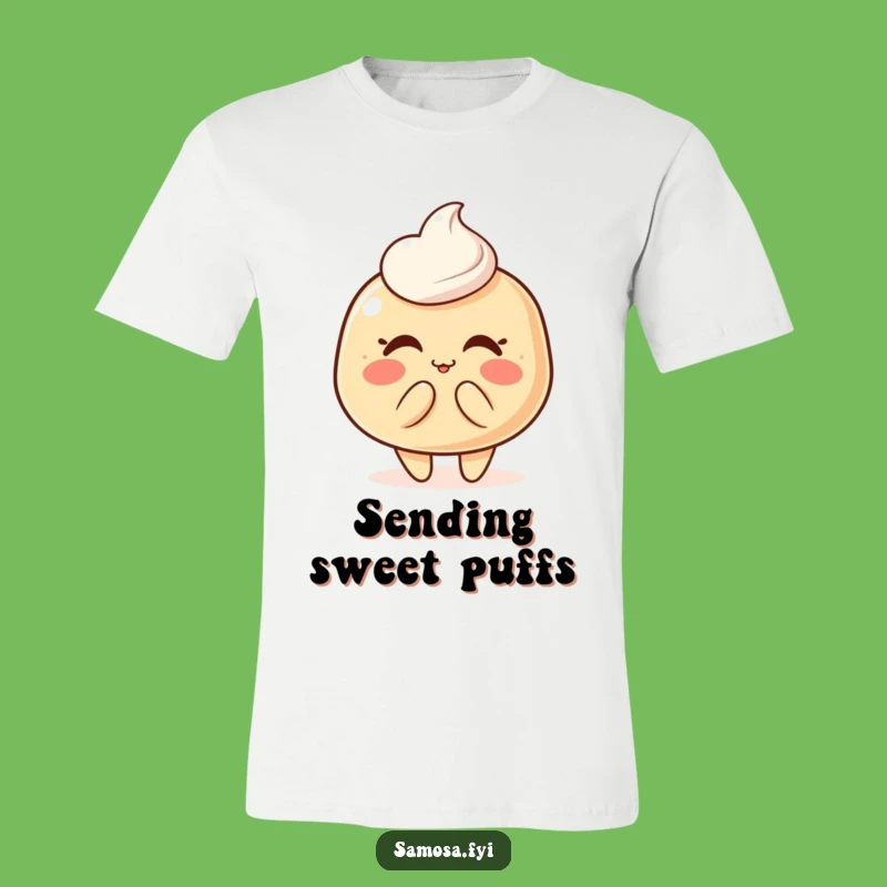 Funny Pastry Puff Kiss T-Shirt: Wear Your Sweetness with This Adorable Funny Gift!