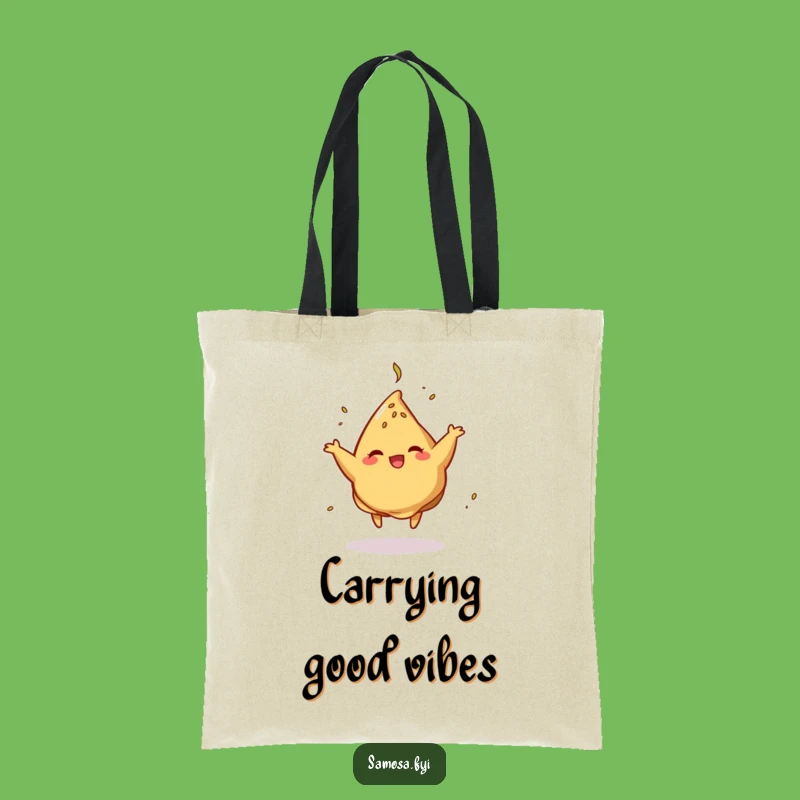 Funny Dancing Samosa Tote Bag - Chic & Hilarious Snack Accessory