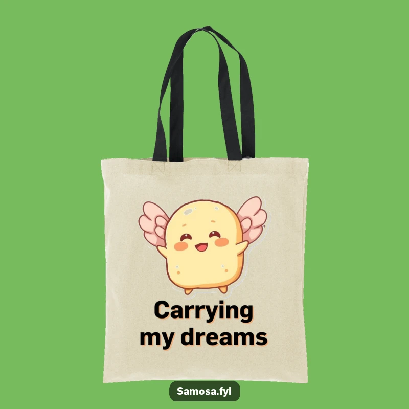 Funny Roti Flying Tote Bag: Carry Your Laughs with a Flying Flatbread