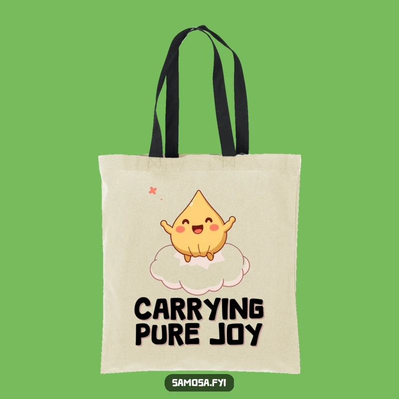 Funny Bouncing Samosa Tote Bag - Carry Your Joy Anywhere!