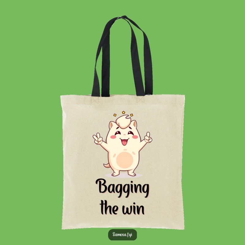 Funny Triumphant Samosa Tote Bag: Carry Your Victories Everywhere